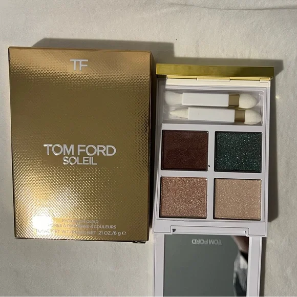 🌟NIB🌟TOM FORD ✨Emerald Dusk✨ SOLEIL SUMMER EYE COLOR QUAD - Picture 3 of 7